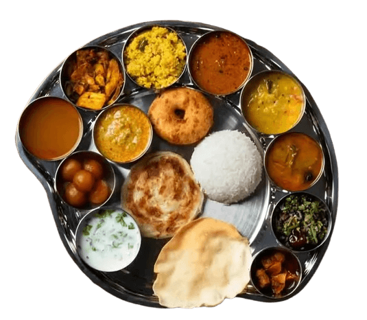 Illustration einer Zitrusfrucht mit Blättern, spiralförmig geschälter Schale und aufgeschnittener Hälfte – botanisches Motiv im Vintage-Stil.